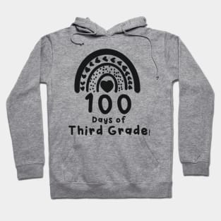 100 Days of Third Grade Rainbow Hoodie